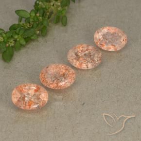 Shop natural 3.48ct ライトオレンジ サンストーン gems, 楕円形, from インド at GemSelect. In stock, global shipping!