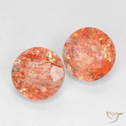 Shop natural 3.37ct 赤みがかったオレンジ サンストーン gems, ラウンド, from インド at GemSelect. In stock, global shipping!
