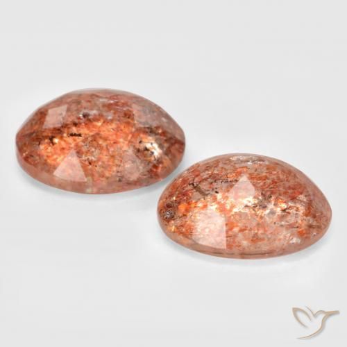 Shop natural 4.75ct 赤みがかったオレンジ サンストーン gems, 楕円形, from インド at GemSelect. In stock, global shipping!