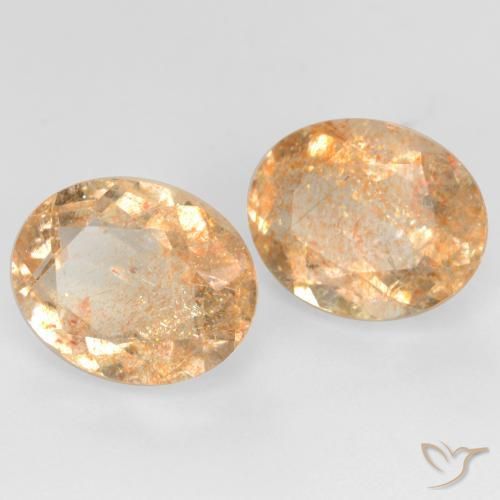 Shop natural 4.91ct カンタロープオレンジ サンストーン gems, 楕円形, from インド at GemSelect. In stock, global shipping!
