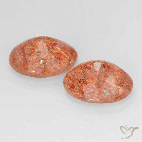 Shop natural 4.38ct 赤みがかったオレンジ サンストーン gems, 楕円形, from インド at GemSelect. In stock, global shipping!