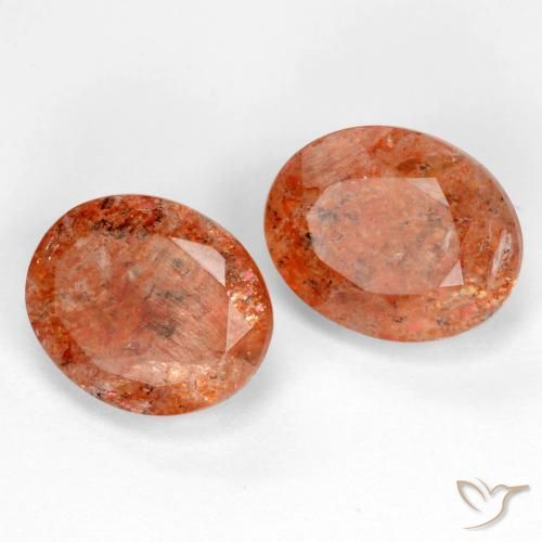 Shop natural 4.77ct 赤みがかったオレンジ サンストーン gems, 楕円形, from インド at GemSelect. In stock, global shipping!