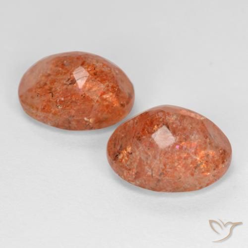 Shop natural 5.55ct グレープフルーツオレンジ サンストーン gems, 楕円形, from インド at GemSelect. In stock, global shipping!