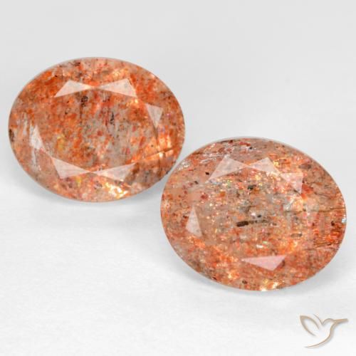 Shop natural 5.73ct ジンジャーオレンジ サンストーン gems, 楕円形, from インド at GemSelect. In stock, global shipping!