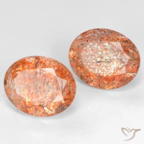 Shop natural 5.73ct ジンジャーオレンジ サンストーン gems, 楕円形, from インド at GemSelect. In stock, global shipping!