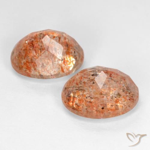 Shop natural 5.73ct ジンジャーオレンジ サンストーン gems, 楕円形, from インド at GemSelect. In stock, global shipping!