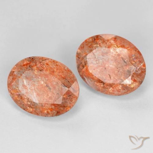 Shop natural 4.30ct グレープフルーツオレンジ サンストーン gems, 楕円形, from インド at GemSelect. In stock, global shipping!