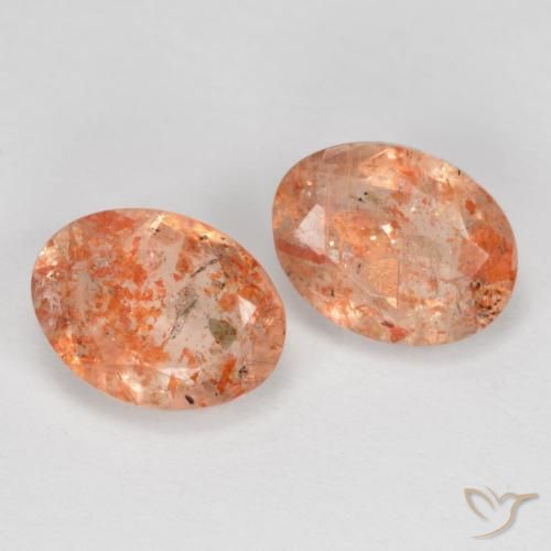 Shop natural 2.55ct ジンジャーオレンジ サンストーン gems, 楕円形, from インド at GemSelect. In stock, global shipping!