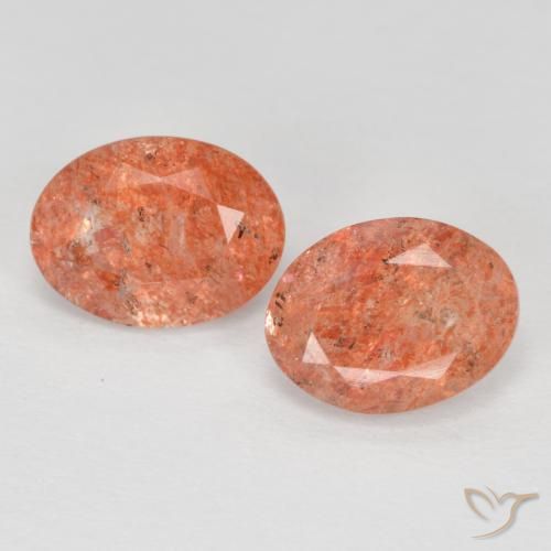 Shop natural 2.19ct グレープフルーツオレンジ サンストーン gems, 楕円形, from インド at GemSelect. In stock, global shipping!