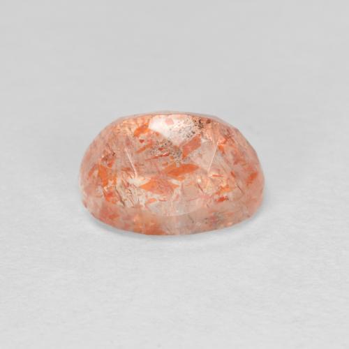 1.53カラットの天然ジンジャーオレンジサンストーン（8×6.1 mm・オーバルカット）