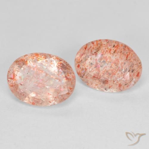 Shop natural 2.26ct ライトオレンジ サンストーン gems, 楕円形, from インド at GemSelect. In stock, global shipping!