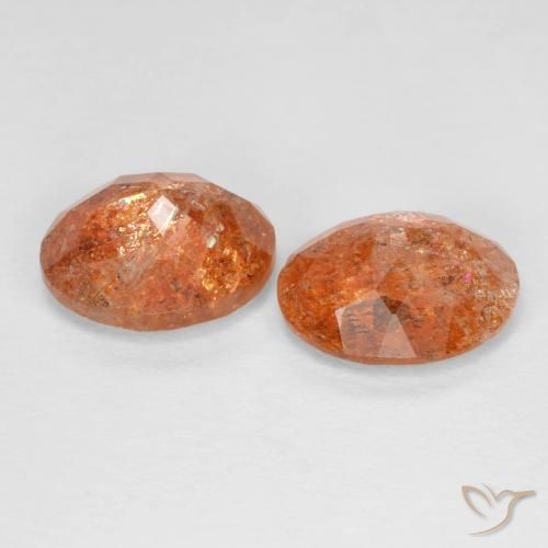 Shop natural 4.80ct 赤みがかったオレンジ サンストーン gems, 楕円形, from インド at GemSelect. In stock, global shipping!