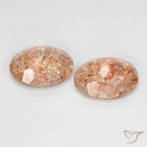 Shop natural 4.08ct ライトオレンジ サンストーン gems, 楕円形, from インド at GemSelect. In stock, global shipping!