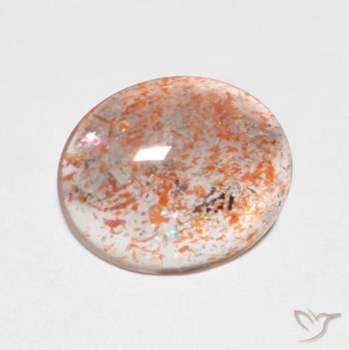 2.39ct 天然 ライトオレンジ サンストーン, 楕円形, 透明