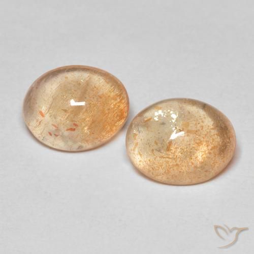 Shop natural 3.30ct 薄いピーチオレンジ サンストーン gems, 楕円形, from インド at GemSelect. In stock, global shipping!