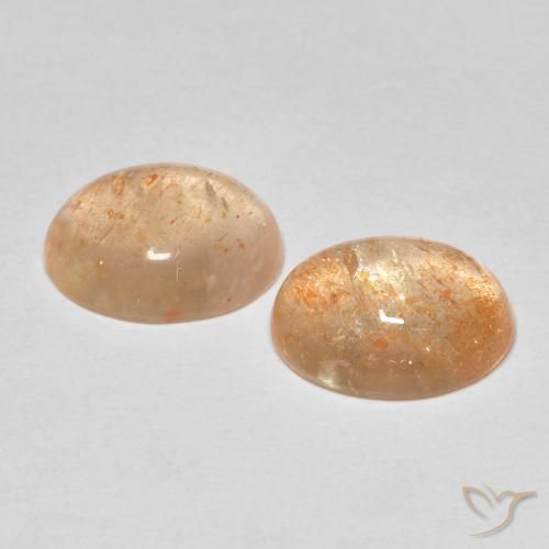 Shop natural 5.18ct 薄いピーチオレンジ サンストーン gems, 楕円形, from インド at GemSelect. In stock, global shipping!