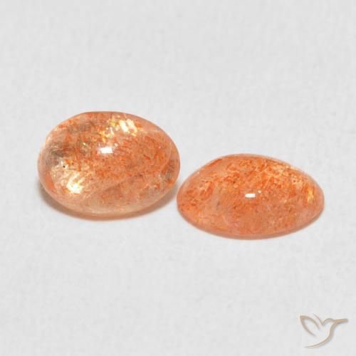 Shop natural 1.78ct ジンジャーオレンジ サンストーン gems, 楕円形, from インド at GemSelect. In stock, global shipping!