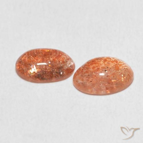 Shop natural 2.15ct ジンジャーオレンジ サンストーン gems, 楕円形, from インド at GemSelect. In stock, global shipping!