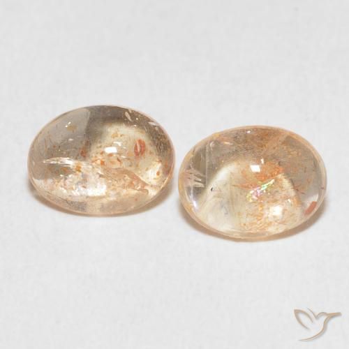 Shop natural 2.29ct 薄いピーチオレンジ サンストーン gems, 楕円形, from インド at GemSelect. In stock, global shipping!