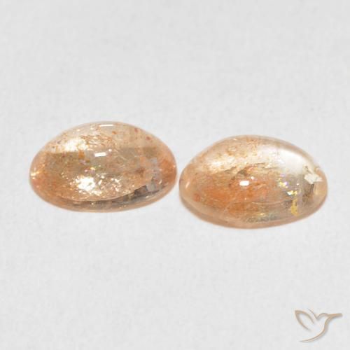 Shop natural 2.29ct 薄いピーチオレンジ サンストーン gems, 楕円形, from インド at GemSelect. In stock, global shipping!