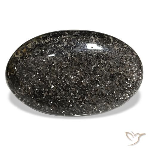 33.38ct 黒 サンストーン, 楕円形, 半透明