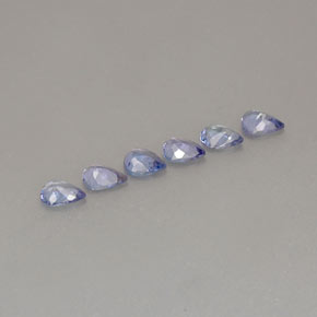 カラットの天然バイオレットブルータンザナイト（5.1×4.1 mm・洋梨の形）