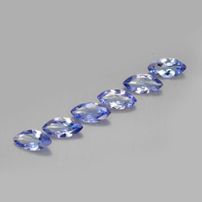 カラットの天然青みがかったバイオレットタンザナイト（7×3.6 mm・マーキス）