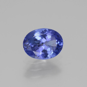 1.30カラットの天然ミディアムネイビーブルータンザナイト（8.2×6.3 mm・オーバルカット）