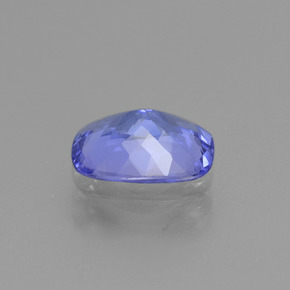 1.25カラットの天然バイオレットブルータンザナイト（8.1×6 mm・クッションカット）