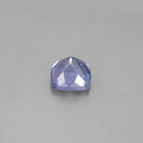 1.27カラットの天然バイオレットブルータンザナイト（6.2×6.2 mm・クッションカット）