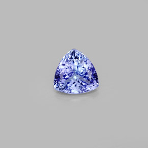 1.24カラットの天然バイオレットブルータンザナイト（7.1×7 mm・トリリアント）