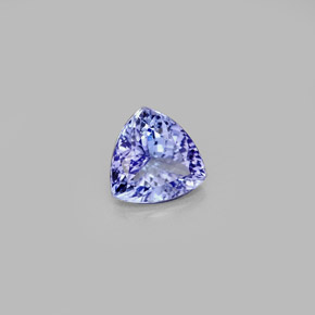 1.24カラットの天然バイオレットブルータンザナイト（7.1×7 mm・トリリアント）