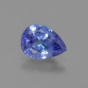 0.88カラットの天然Blue タンザナイト（7.9×5.8 mm・洋梨の形）