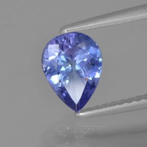 0.88カラットの天然Blue タンザナイト（7.9×5.8 mm・洋梨の形）