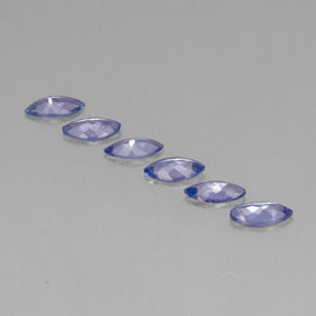 1.80カラットの天然バイオレットブルータンザナイト（6.9×3.5 mm・マーキス）