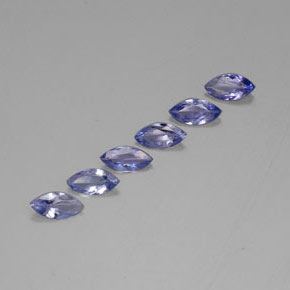 カラットの天然バイオレットブルータンザナイト（6.9×3.4 mm・マーキス）