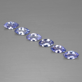 1.82カラットの天然濃いバイオレットブルータンザナイト（6.9×3.5 mm・マーキス）