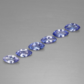 カラットの天然バイオレットブルータンザナイト（7×3.4 mm・マーキス）