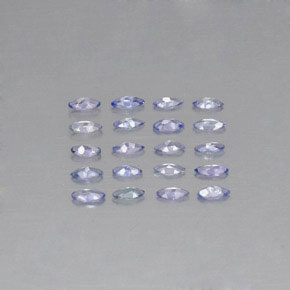 カラットの天然バイオレットブルータンザナイト（3.8×1.8 mm・マーキス）
