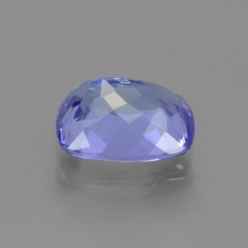 1.71カラットの天然濃いバイオレットブルータンザナイト（8.2×6.1 mm・クッションカット）