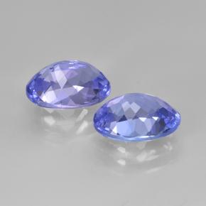 3.32カラットの天然濃いバイオレットブルータンザナイト（8.6×6.4 mm・オーバルカット）
