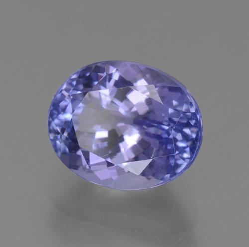 2.50カラットの天然濃いバイオレットブルータンザナイト（8.6×7 mm・オーバルカット）