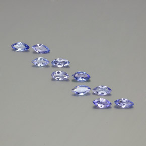 2.65カラットの天然エレクトリックパープルブルータンザナイト（6.7×3.3 mm・マーキス）