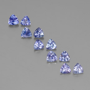 3.59カラットの天然バイオレットブルータンザナイト（4.7×4.5 mm・トリリアント）