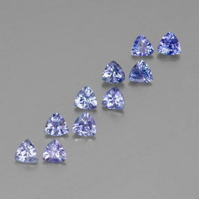 3.59カラットの天然バイオレットブルータンザナイト（4.7×4.5 mm・トリリアント）