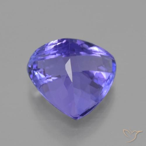6.83ct 天然 濃いバイオレットブルー タンザナイト, トリリオン