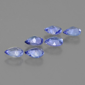 1.62カラットの天然濃いバイオレットブルータンザナイト（5.2×4 mm・洋梨の形）
