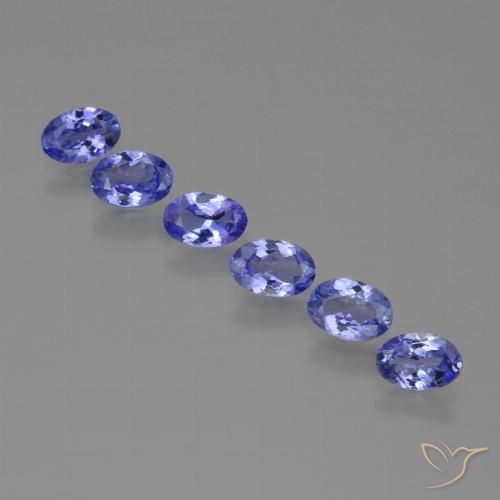2.57 カラット ブルー タンザナイト、5.9 x 3.9 mm オーバル カット、タンザニア産, Photo A
