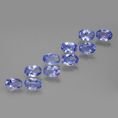 4.33カラットの天然濃いバイオレットブルータンザナイト（6.1×4 mm・オーバルカット）