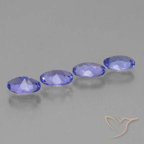 2.27カラットの天然濃いバイオレットブルータンザナイト（6.5×4.4 mm・オーバルカット）
